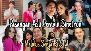 PASANGAN ASLI PEMAIN SINETRON MELUKIS SENJA SCTV FT CALLISTA ARUM DAN ANTONIO BLANCO JR [upl. by Jeannette]