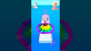 Cute Barbie rainbow dress game ever played CBG189 shorts barbie gameplay viralshorts [upl. by Rehpinej788]