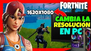 Como CAMBIAR La RESOLUCION de Fortnite en PC ✅2024 GUIA Cambiar y MEJORAR Resolucion en COMPUTADORA [upl. by Egor829]