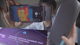 Thermal Camera Comparison  Secretlab Titan Evo 2022 Technogel Armrests Vs PU Armrests [upl. by Adnoral]