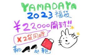 ヤマダヤ 2023 靴＆鞄 福袋 2万円 2袋同時開封 [upl. by Celestine882]