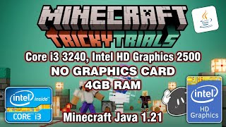 MINECRAFT on I33240 Intel HD Graphics 2500 Java 121 Sodium Tested [upl. by Cattier]