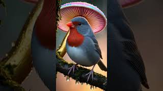 orange grey birds in the jungle asmr birds birdsounds birdslover naturesounds [upl. by Nylasoj]