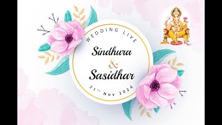 Sindhura  Sasidhar  Wedding Live [upl. by Emsoc992]