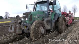 Harvesting potatoes in Holland under very wet conditions [upl. by Levana]