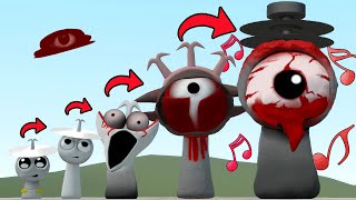 NEW HORROR EVOLUTION SILVER SPRUNKI PHASE SONG In Garrys Mod [upl. by Lledor]