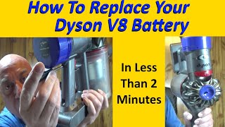 Step By Step Easy Way To Replace Dyson V8 Battery Instructions EGR Review incl Absolute Animal [upl. by Luanne225]