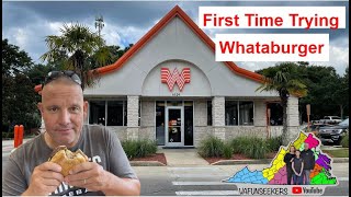 Our First Time Trying Whataburger  Restaurant Review [upl. by Oberg]