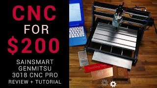 CNC router for 200  Sainsmart Genmitsu 3018 Pro review and tutorial [upl. by Araik272]