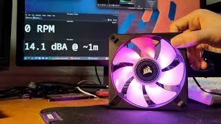 Corsair ML120 RGB Elite  Fan Noise [upl. by Everrs730]