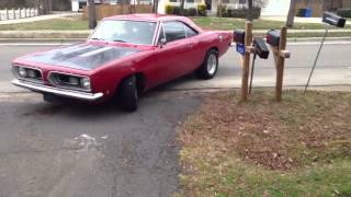 68 cuda 360 exhaust sound [upl. by Zetnas]