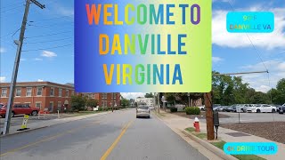 DRIVING DOWNTOWN DANVILLE VA  EXPLORING THE CITYTOWN OF DANVILLE VIRGINIA 2022 [upl. by Ruelu458]