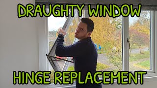 Draughty Window Not Closing Properly UPVC Hinge Replacement [upl. by Aerehs]