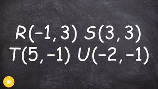 How to determine the perimeter of a quadrilateral using distance formula of four points [upl. by Notlok]