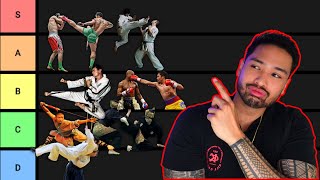 RANKING Martial Arts Styles For Street Fights  TIER LIST [upl. by Ettedranreb]