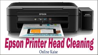 cleaning epson head L210  L220  L360L380  EPSON L210 L220L380 HEAD CLEANING 2018 [upl. by Nivak]