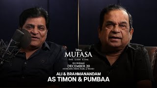 Ali amp Brahmanandam as Timon amp Pumbaa  Mufasa The Lion King  In Cinemas 20 December [upl. by Quiteris]