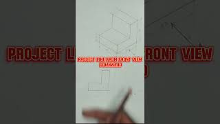 ORTHOGRAPHIC PROJECTION engineeringdrawing technicaldrawing shortfeeds orthographicdrawing [upl. by Nathan]