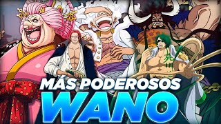 Los 10 PERSONAJES más PODEROSOS en WANO  One Piece [upl. by Narra]