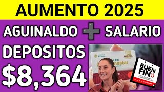 Aumento 2025 para Adultos Mayores 💵 Aguinaldo  Pensión Bienestar Antes y Después del Buen Fin [upl. by Hadley]