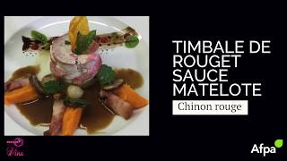 Accord met amp vin  Timbale de rouget sauce matelote [upl. by Airun]