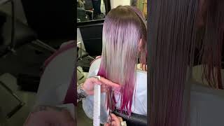 PERIWINKLE HAIR TRANSFORMATION 🪄 [upl. by Merlin]