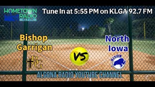 Bishop Garrigan vs North Iowa High School Softball [upl. by Adiaroz286]