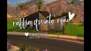 Raffia Quinta Renovation  The Sims 4 Speed Build [upl. by Pfaff797]