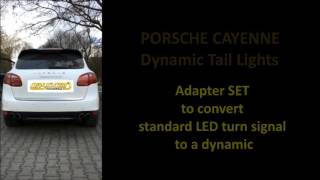 Porsche Cayenne  Dynamic LED Tail Lights  Dynamischer Blinker SemiDynamic  Dynamic Turn Signal [upl. by Spada720]