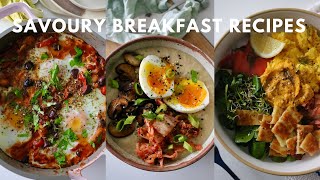 WINTER SAVOURY BREAKFAST RECIPES  Dairy free  high protein [upl. by Debbie766]