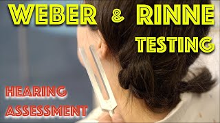 Assessing Hearing Sensorineural Vs Conductive Hearing Loss  Weber And Rinne Test  Dr Gill [upl. by Kcirddet459]