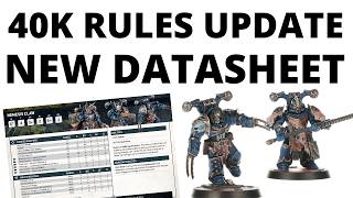 40K Rules Update New Night Lords Datasheet Has a POWERFUL Debuff Rule  Nemesis Claw Unit Review [upl. by Daloris]