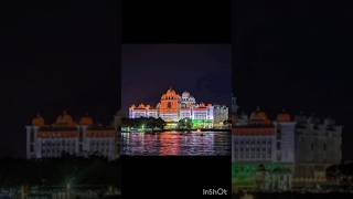 Light View TELANGANA SECRETARIAT  Night view New SECRETARIAT trending ytshorts youtubeshorts [upl. by Ennayd]