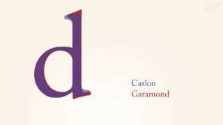 Caslon vs Garamond [upl. by Sedinoel14]