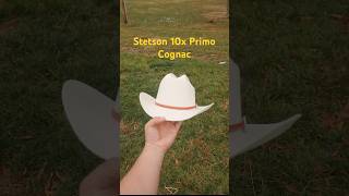 Stetson Straw Hat 10x Primo Cognac Cowboy hat hats fashion western shorts fyp [upl. by Tempa]