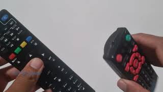 dilos hds25490 set top box remote pairing with tv remote video by itsmkumar [upl. by Ybbob606]