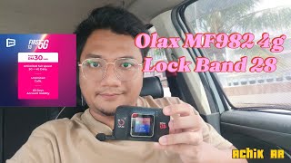 Olax MF982 Lock Band 28  boleh pakai data 5g [upl. by Oguh328]