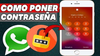 Como Poner Contraseña en Whatsapp del iPhone 2024 [upl. by Baelbeer]