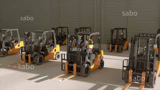 Sabo Forklift Seatbelt Alarming System [upl. by Berkshire]