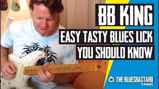 BB KING GUITAR LESSON  TASTY BLUES LICK YOU SHOULD KNOW [upl. by Race757]