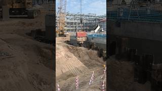 Shoring work youtubeshort construction [upl. by Esenaj]