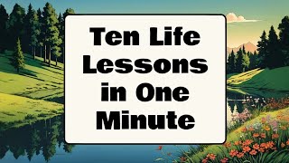 10 LIFECHANGING LESSONS YOU CAN LEARN IN 60 SECONDS [upl. by Pich]