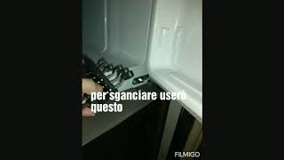 Smontare e rimontare porta frigo Samsung [upl. by Razal]