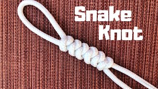 How to tie the Snake Knot easy method [upl. by Chrystal]