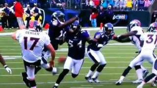 Ed Reed misses punt block through his hands [upl. by Niamert]