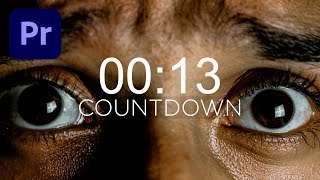 How to Make a Countdown in Premiere Pro SUPER EASILY [upl. by Nisaj]