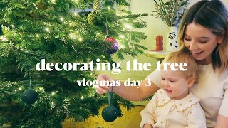 Decorating The Tree amp Christmas Lights Walk AD  Vlogmas Day 3 [upl. by Lejeune]