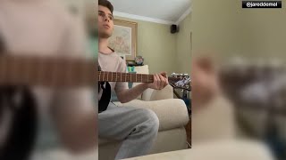 Man captures video of New Jersey earthquake while playing guitar inside home [upl. by Luahs999]