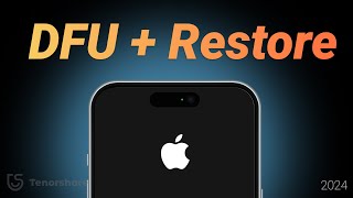 How to Put Any iPhone into DFU mode amp Restore Easy  2024 iPhone DFU Mode Tool [upl. by Eicam]