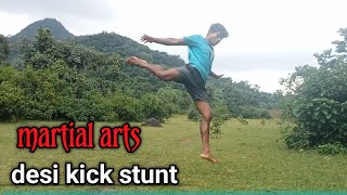 Martial arts Punch Training  kick Kaise mare  best fight scienc  desi fitness workout [upl. by Ardua]